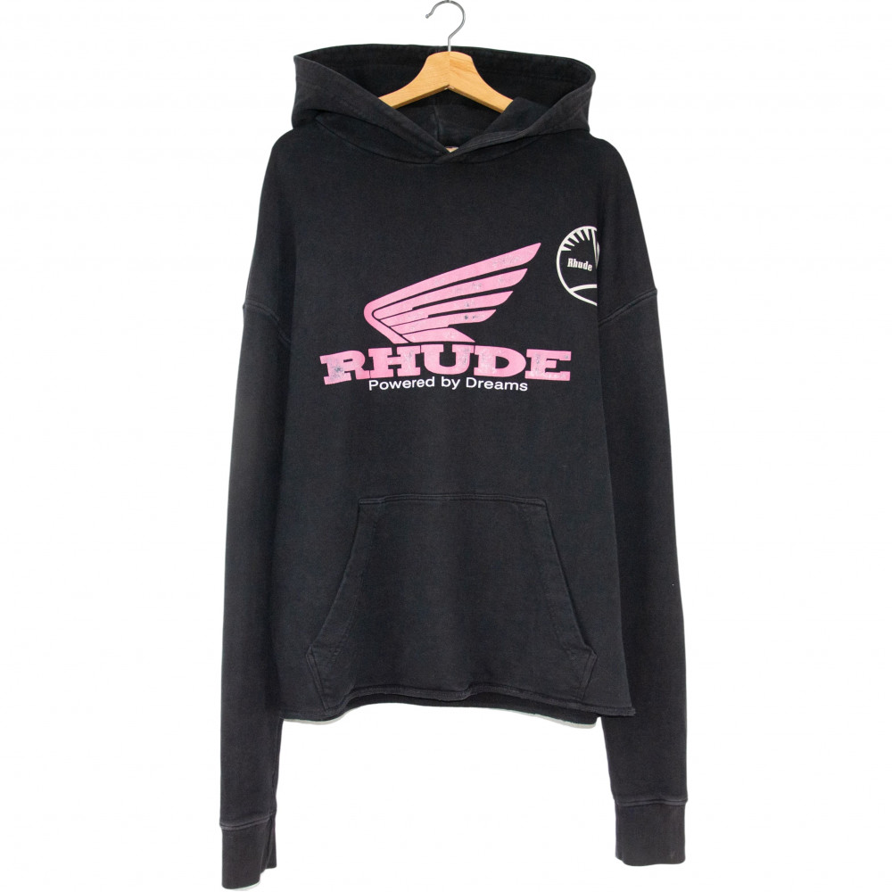 Rhude Rhonda 2 Decal Customized Hoodie (Black)